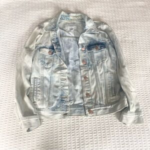 Old Navy tie dye denim jacket light wash size medium